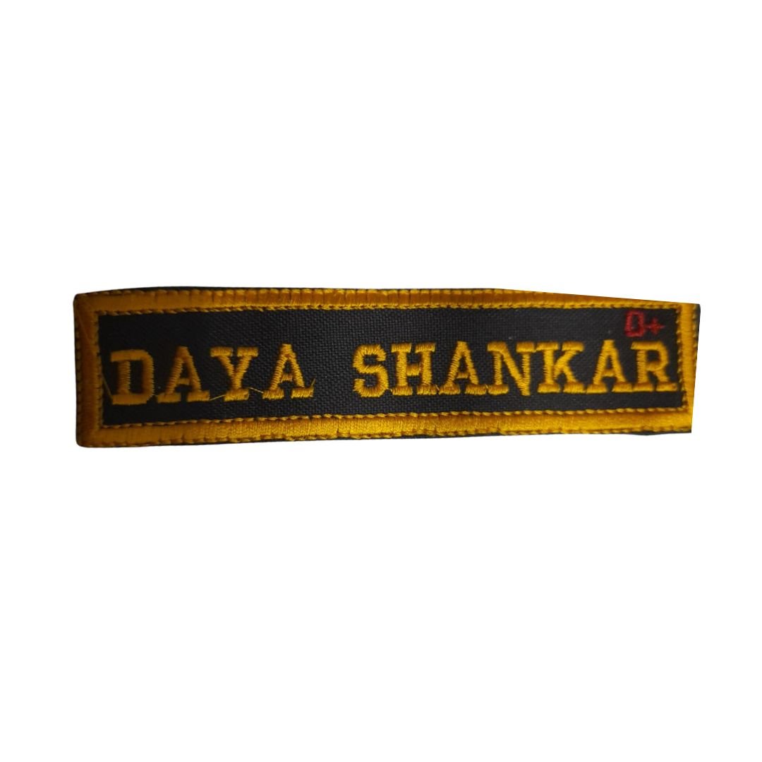 Fabric name tabs