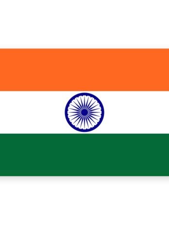 Indian Tricolour Flag Tactical Shoulder Patch (Pair)