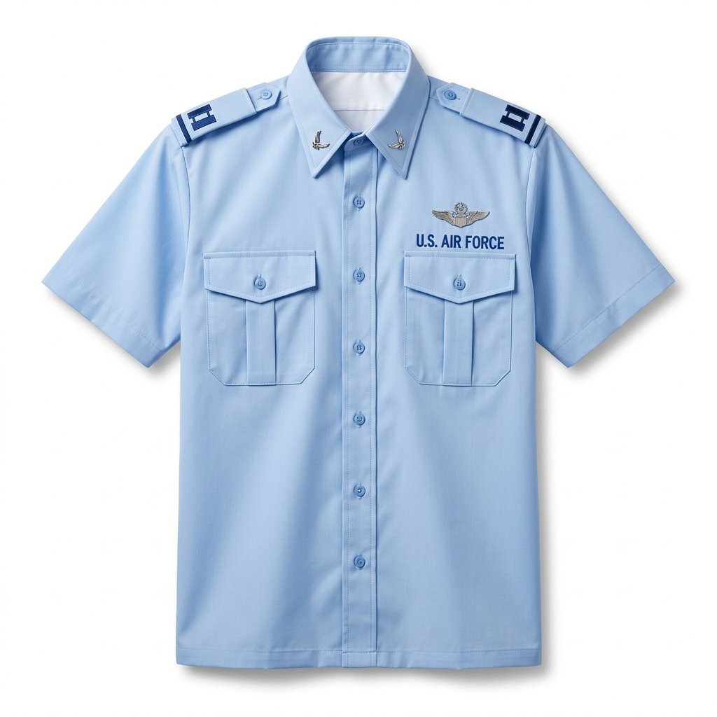 IAF Sky Blue Officer Uniform Dress Shirt