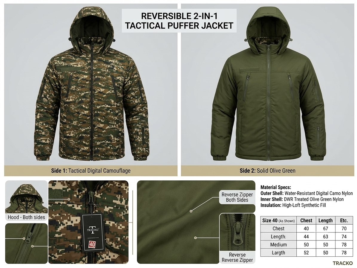 Crpf Reversible Two Sided Jacket - Image 2