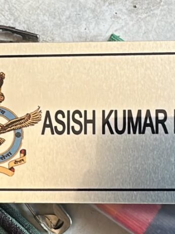 INDIAN AIR FORCE METALLIC OVERALL NAME TAB